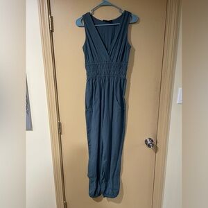 Cider Sleeveless Teal Jumpsuit